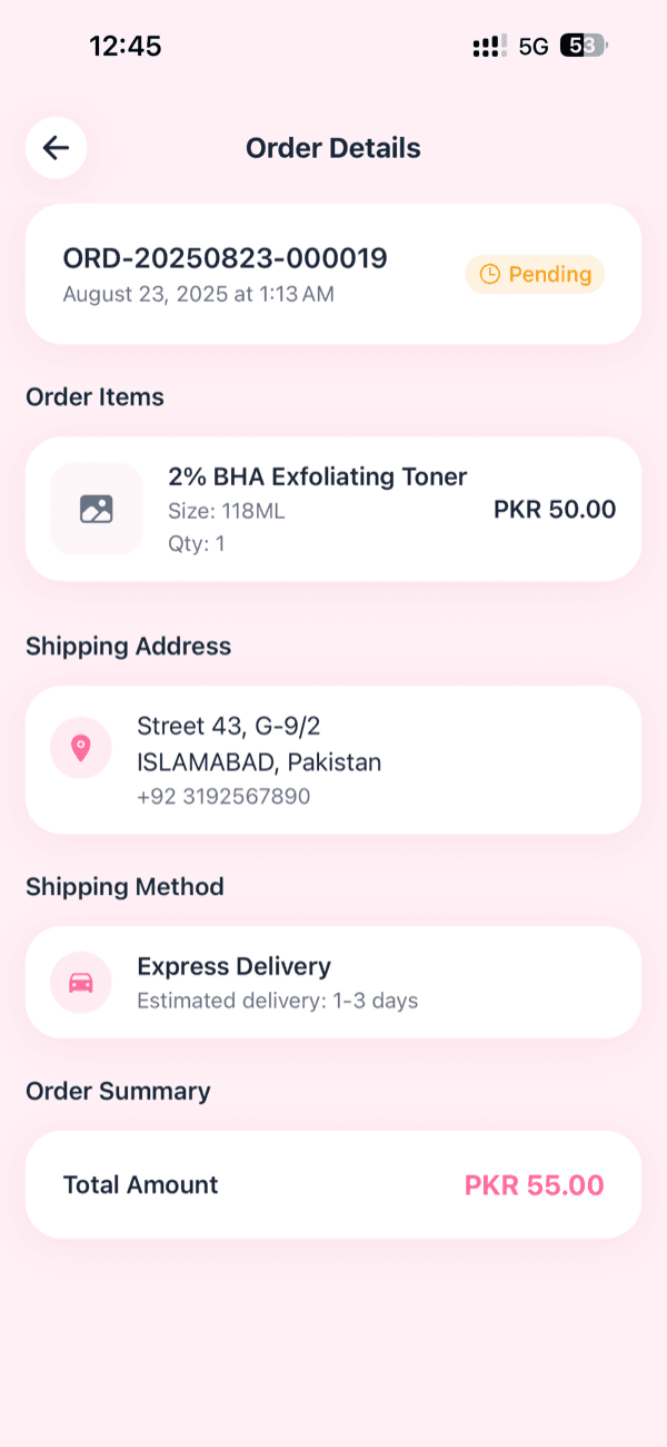 ORDER